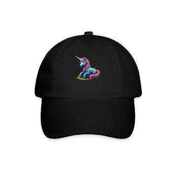 Cute Unicorn Magical Gift Idea Unicorn Fans - Baseball Cap - black/black - Front