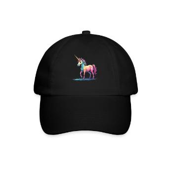 Cute Unicorn Magical Gift Idea Unicorn Fans - Baseball Cap - black/black - Front