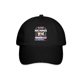 Nonna 2024 Loading Oma 2024 - Baseballkappe - Schwarz/Schwarz - Vorne