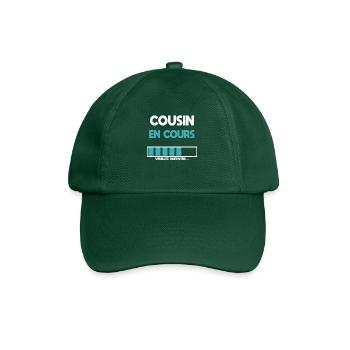 Aktueller Cousin, zukünftiger Cousin, Geschenk, Cousine - Baseballkappe - Flaschengrün - Vorne