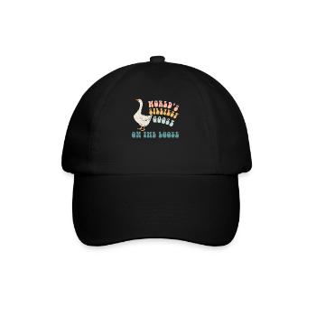 Die dümmste Gans der Welt auf freiem Fuß - Baseballkappe - Schwarz/Schwarz - Vorne