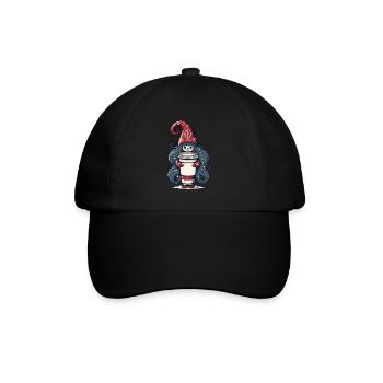 Gnome amateur de café de Noël - Casquette classique - noir/noir - Devant