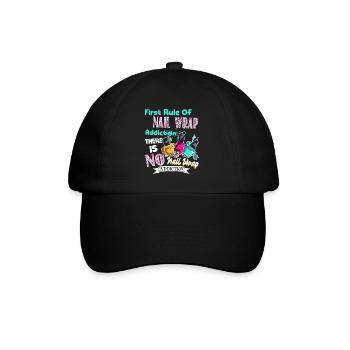 Nail Artist First Rule Of Nail Wrap - Baseball Cap - black/black - Front