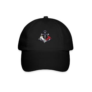 Anker Seefahrt Seemann okkult spirituell - Baseballkappe - Schwarz/Schwarz - Vorne