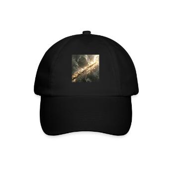 Querflöte - Baseballkappe - Schwarz/Schwarz - Vorne