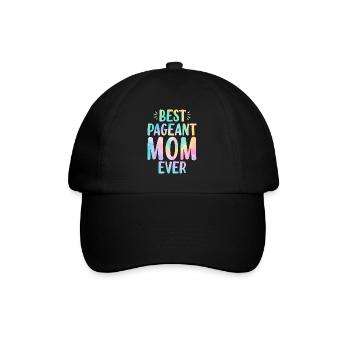 Bester Schönheitswettbewerb Mama aller Zeiten Mama Tie Dye - Baseballkappe - Schwarz/Schwarz - Vorne