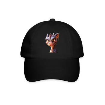 Dragon Mythical Creature Dragon Lover Fire Dragon - Baseball Cap - black/black - Front