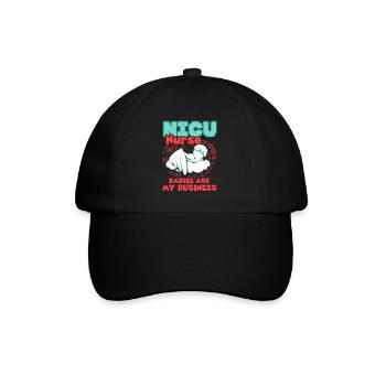 Nicu Nurse Babies Are My Business - Baseball Cap - black/black - Front