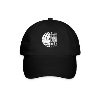 Je peux tout faire grâce au volleyball - Casquette classique - noir/noir - Devant