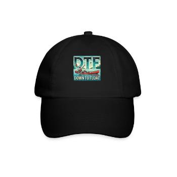 DTF - Down To Float - Baseballkappe - Schwarz/Schwarz - Vorne