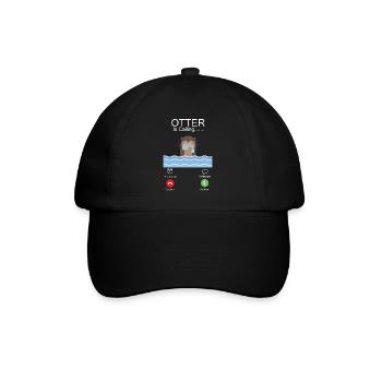 Otter Phone Display Otter Is - Baseball Cap - black/black - Front