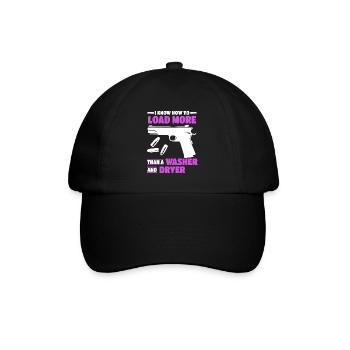 Je peux charger plus qu’une machine à laver et - Casquette classique - noir/noir - Devant