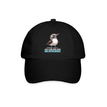 Blaufußtölpel - Baseballkappe - Schwarz/Schwarz - Vorne