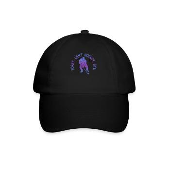 Sorry Can't Hockey Bye Hockey Lover - Baseball Cap - black/black - Front