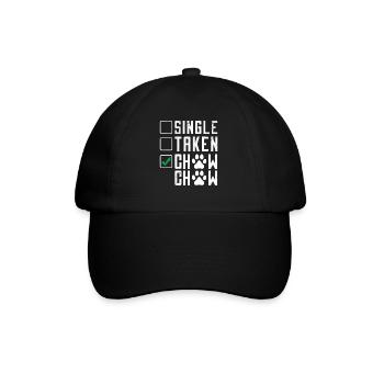 Chow Chow Gifts - Baseballkappe - Schwarz/Schwarz - Vorne