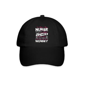 Nurse Midwife Nurse Midwife Mommy - Baseball Cap - black/black - Front