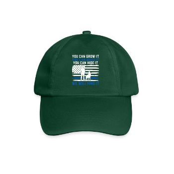 Funny Law Enforcement USA Flag Canine Police - Baseball Cap - bottle green - Front