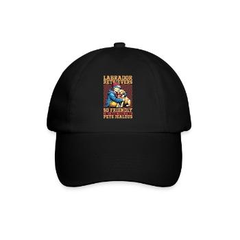 Labrador Retriever So Friendly They Animal Lover - Baseball Cap - black/black - Front