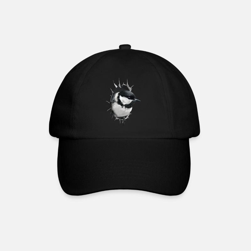 Meise - Baseballkappe - Schwarz/Schwarz