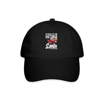 Lustiger Barkeeper Spruch Barkeeper Geschenk - Baseballkappe - Schwarz/Schwarz - Vorne