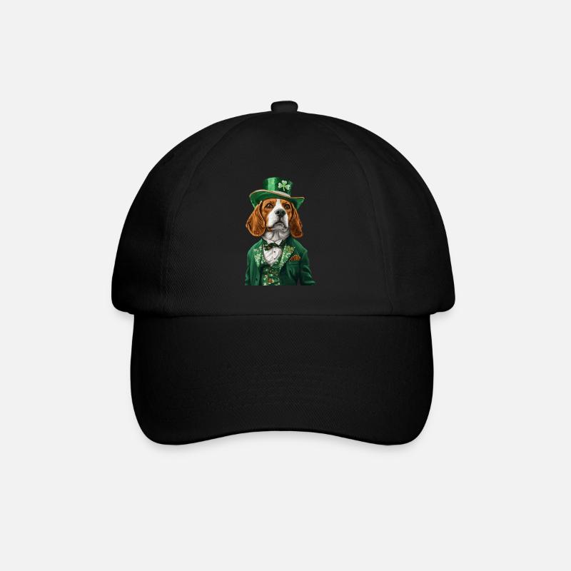 Beagle - Baseballkappe - Schwarz/Schwarz