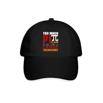 Pi Day Funny Pi Day March 14 - Baseball Cap - black/black - Front