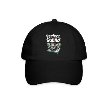 Un son haut de gamme de haute qualité pour la culture audiophile - Casquette classique - noir/noir - Devant