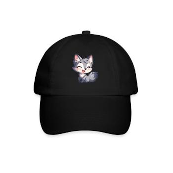 Gray Foxes Gray Fox - Baseball Cap - black/black - Front