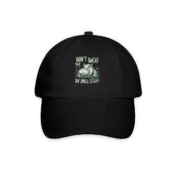 Hippopotame Humour, Citations sarcastiques, Drôle - Casquette classique - noir/noir - Devant