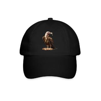 Geier - Baseballkappe - Schwarz/Schwarz - Vorne