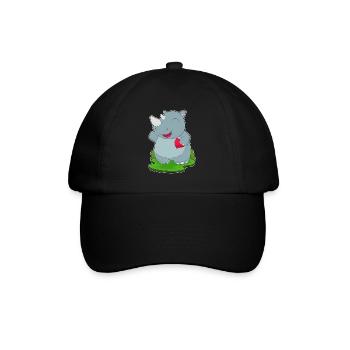 Nashorn Poker Pokerkarten - Baseballkappe - Schwarz/Schwarz - Vorne