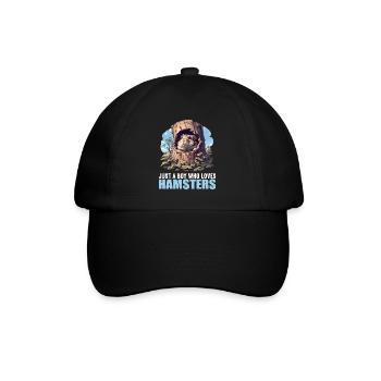 Hamster - Baseball Cap - black/black - Front