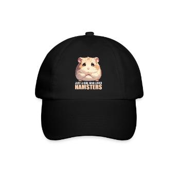 Hamster - Baseball Cap - black/black - Front