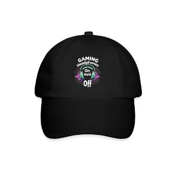 Music and gaming soundtracks with immersive audio - Baseball Cap - black/black - Front