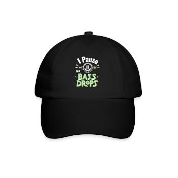 Music and gaming soundtracks with immersive audio - Baseball Cap - black/black - Front