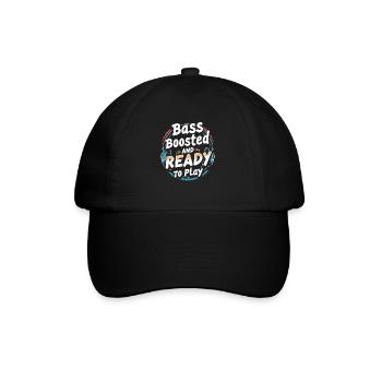 Music and gaming soundtracks with immersive audio - Baseball Cap - black/black - Front