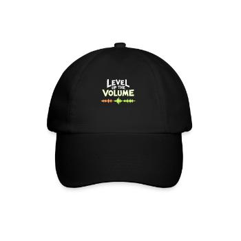 Music and gaming soundtracks with immersive audio - Baseball Cap - black/black - Front