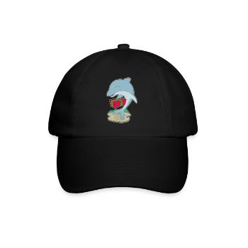 Forfait Noël Dauphin - Casquette classique - noir/noir - Devant