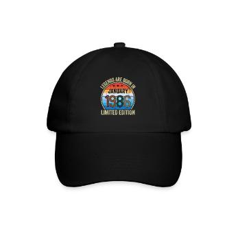 Legends Are Born In Janvier 1986 Edition Limitée - Casquette classique - noir/noir - Devant