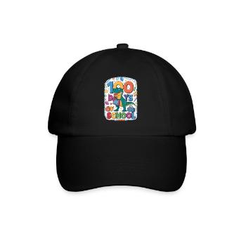 100e jour d’école 100 jour d’école des enfants - Casquette classique - noir/noir - Devant