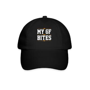 My GF Bites 7 - Baseballkappe - Schwarz/Schwarz - Vorne
