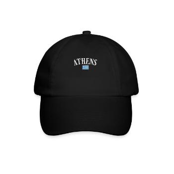 Athènes Grèce Drapeau grec Grec - Casquette classique - noir/noir - Devant
