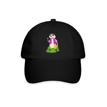 Meerkat Toothbrush - Baseball Cap - black/black - Front