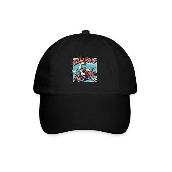 Silly Goose sur l’accélérateur dans un kart - Casquette classique - noir/noir - Devant