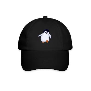 Pingouin mignon - Casquette classique - noir/noir - Devant