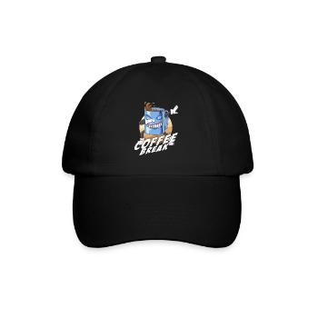 Wilder Dabbing Kaffeebecher Morgenkaffee Pause - Baseballkappe - Schwarz/Schwarz - Vorne