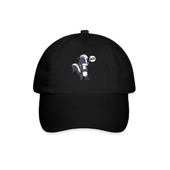 Dire non au travail Voyage Drôle Moufette Dit NON - Casquette classique - noir/noir - Devant