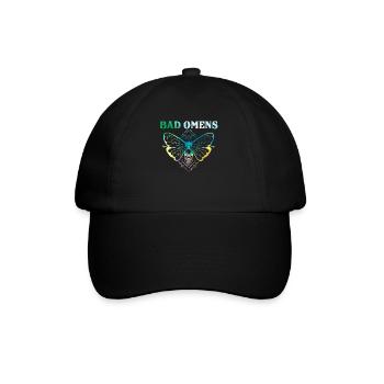 Bad Omens Schmetterlingskunst mit Totenkopf und - Baseballkappe - Schwarz/Schwarz - Vorne