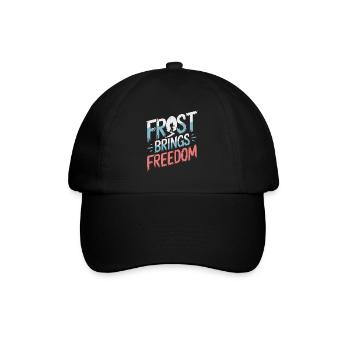 Winter Camper Snow Camping Adventure - Baseball Cap - black/black - Front