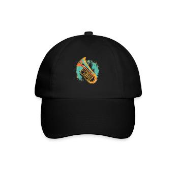 Tuba Graphique - Casquette classique - noir/noir - Devant